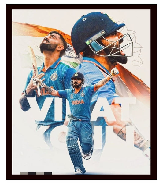 Virat Kohli Photo Frame, Poster Canvas  – Premium Cricket Memorabilia