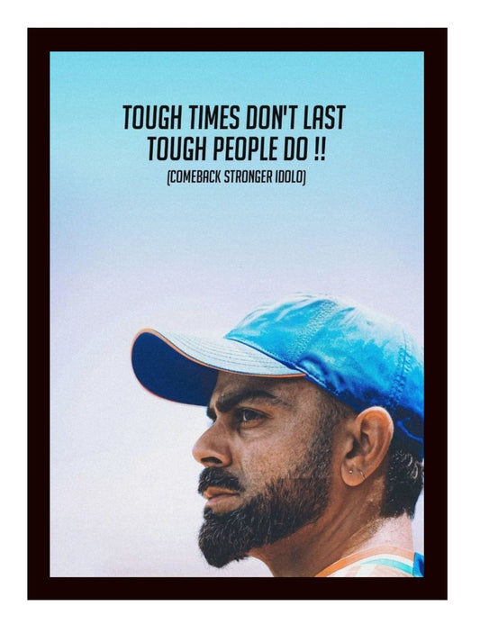 Virat Kohli Photo Frame, Poster Canvas  – Premium Cricket Memorabilia