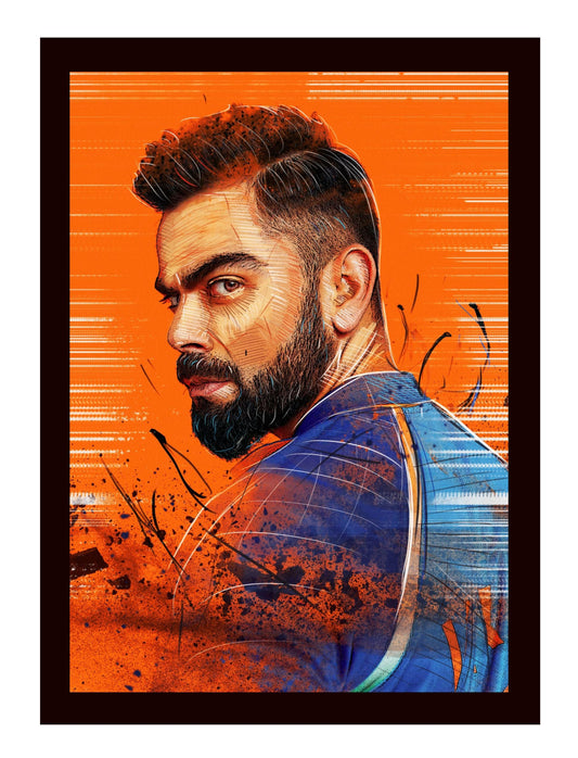 Virat Kohli Photo Frame, Poster Canvas  – Premium Cricket Memorabilia