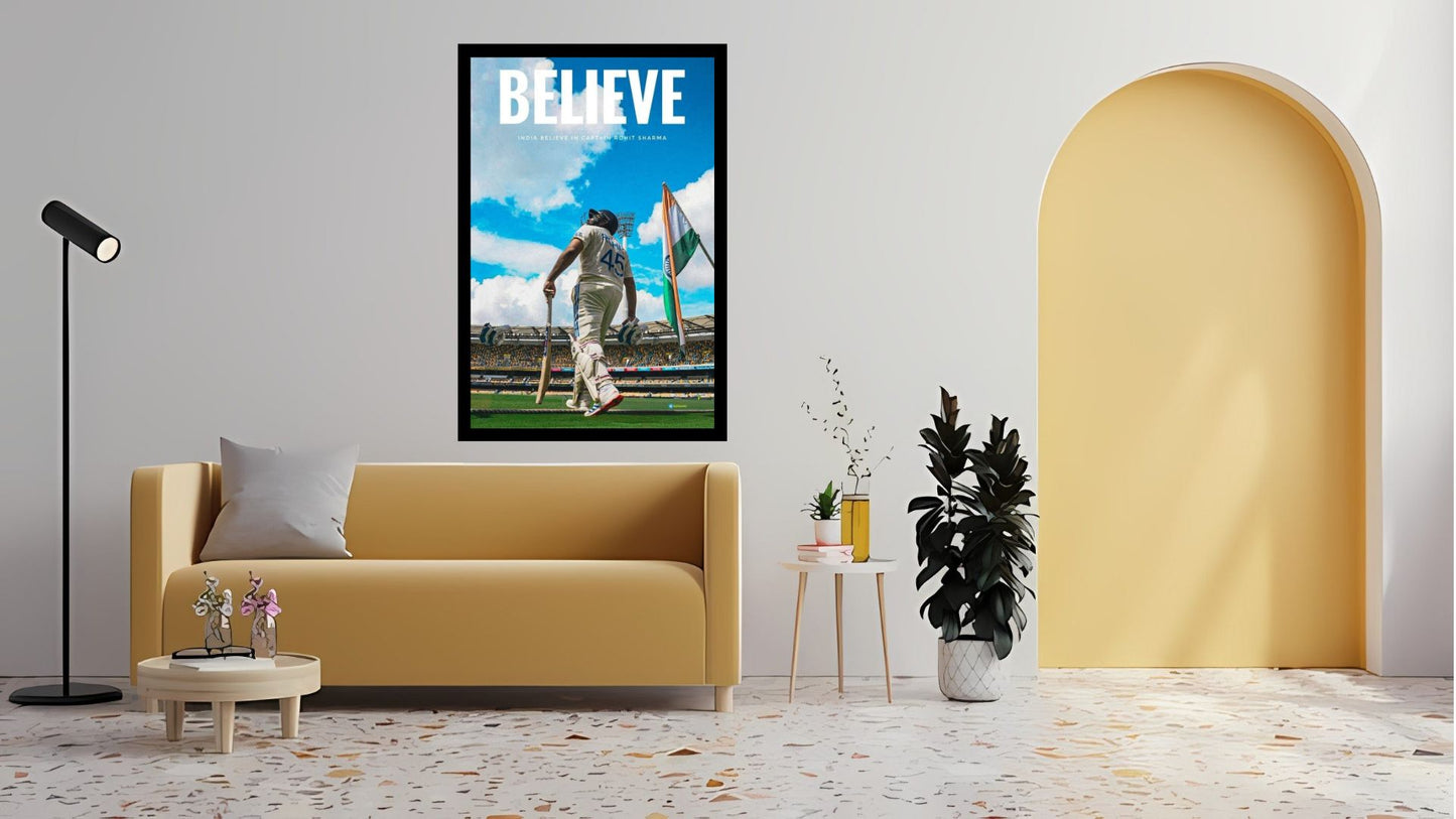 Rohit Sharma Wall Art Motivational Art