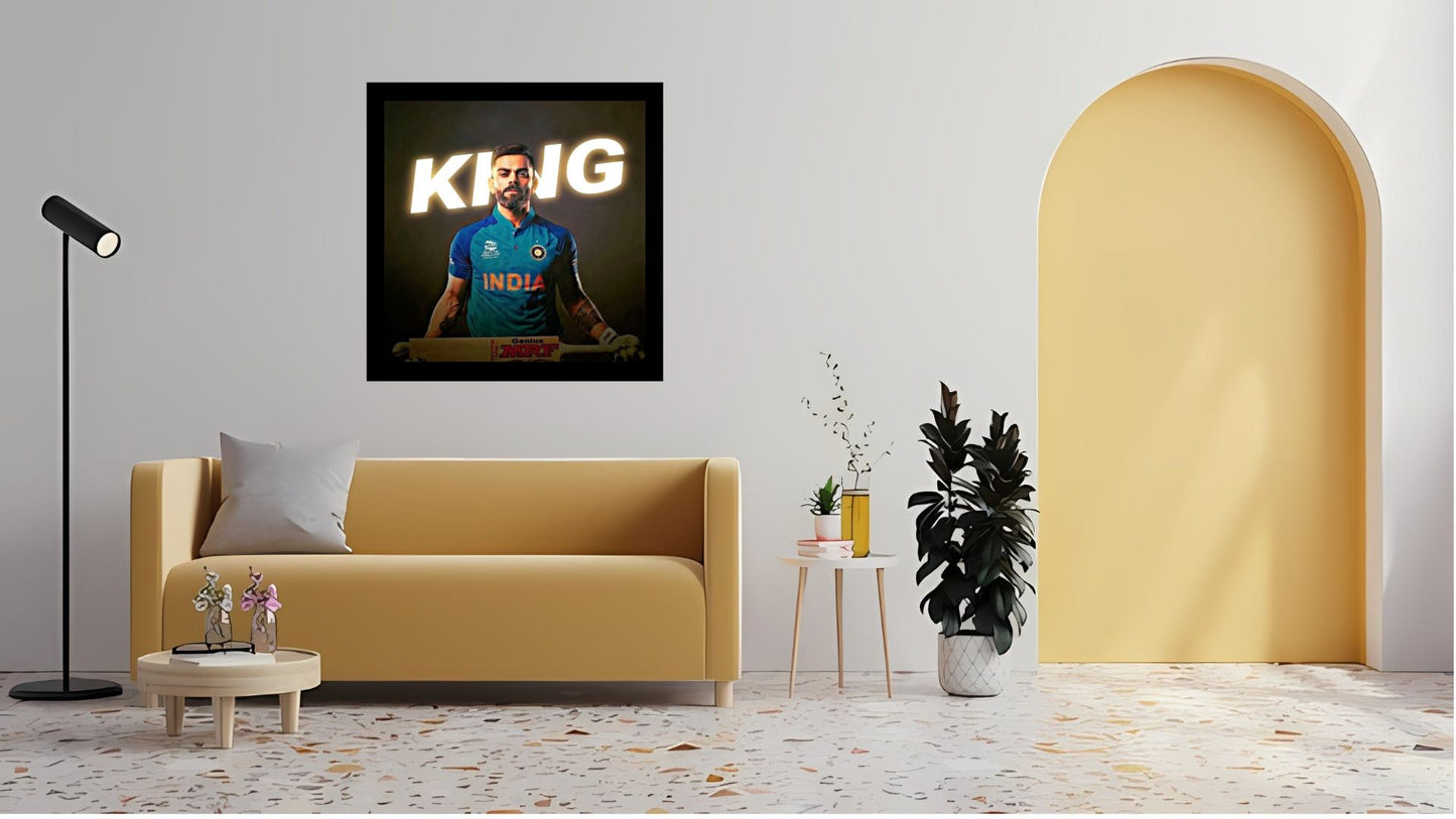 Virat Kohli Photo Frame, Poster Canvas  – Premium Cricket Memorabilia