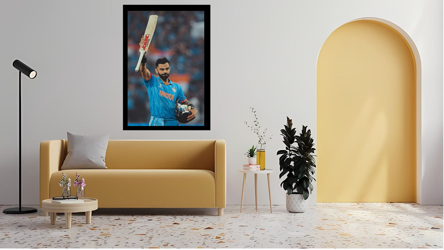 Virat Kohli Photo Frame, Poster Canvas  – Premium Cricket Memorabilia