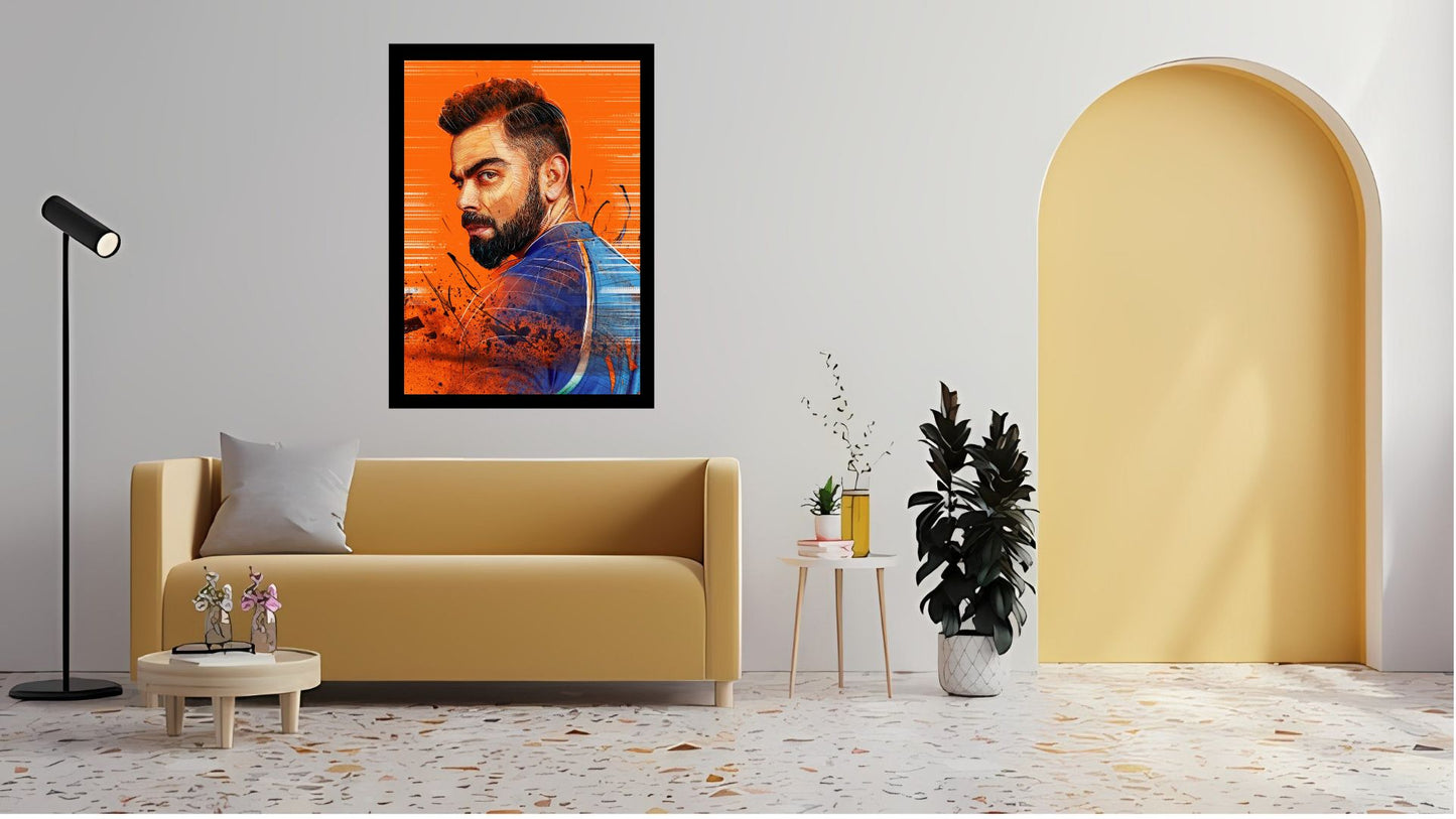Virat Kohli Photo Frame, Poster Canvas  – Premium Cricket Memorabilia