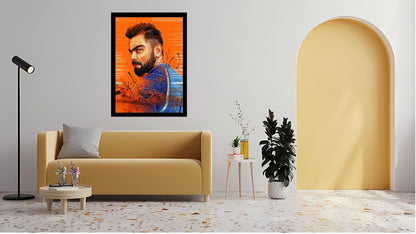 Virat Kohli Photo Frame, Poster Canvas  – Premium Cricket Memorabilia