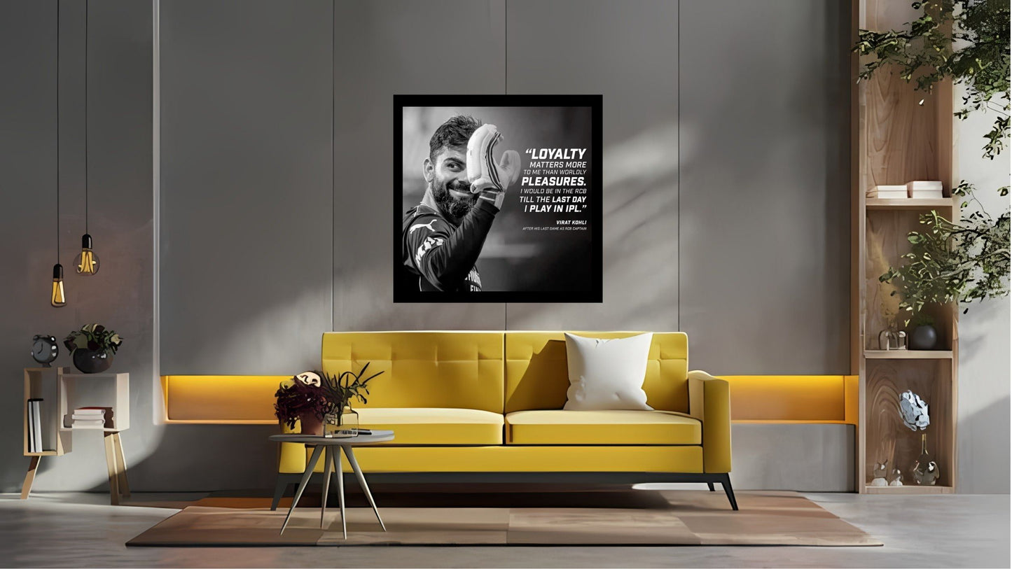 Virat Kohli Photo Frame, Poster Canvas  – Premium Cricket Memorabilia