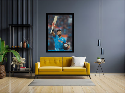 Virat Kohli Photo Frame, Poster Canvas  – Premium Cricket Memorabilia