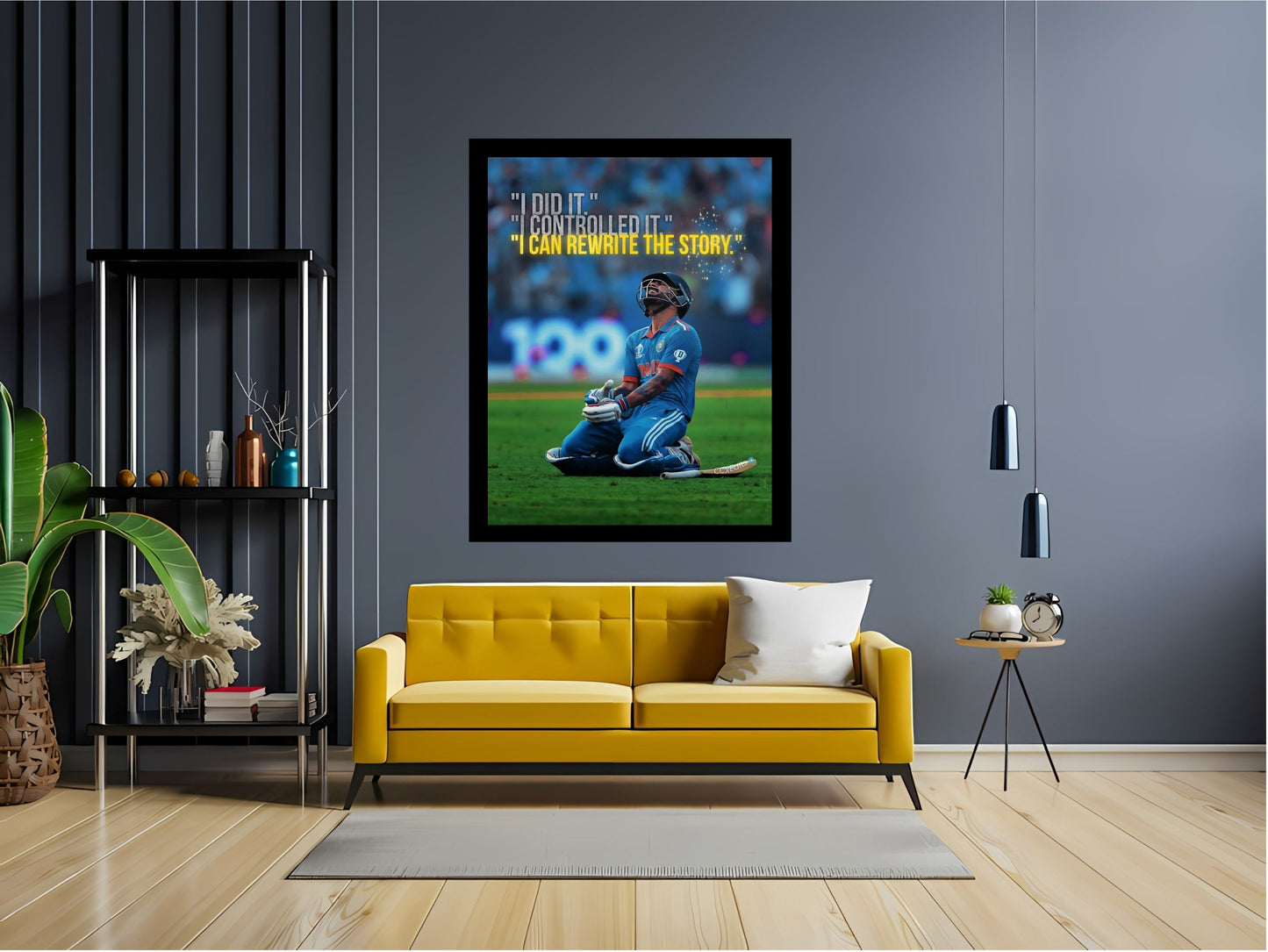 Virat Kohli Photo Frame, Poster Canvas  – Premium Cricket Memorabilia