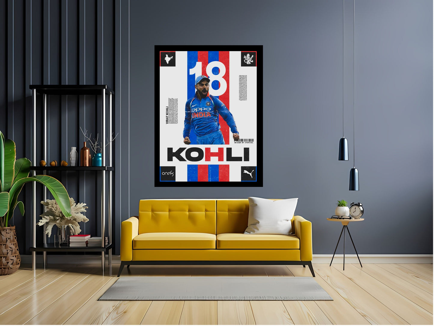 Virat Kohli Photo Frame, Poster Canvas  – Premium Cricket Memorabilia
